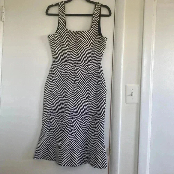 Ronny Kobo Shondra Square Neck Zebra Print MIDI Dress  Sz Medium NWOT - Picture 9 of 9